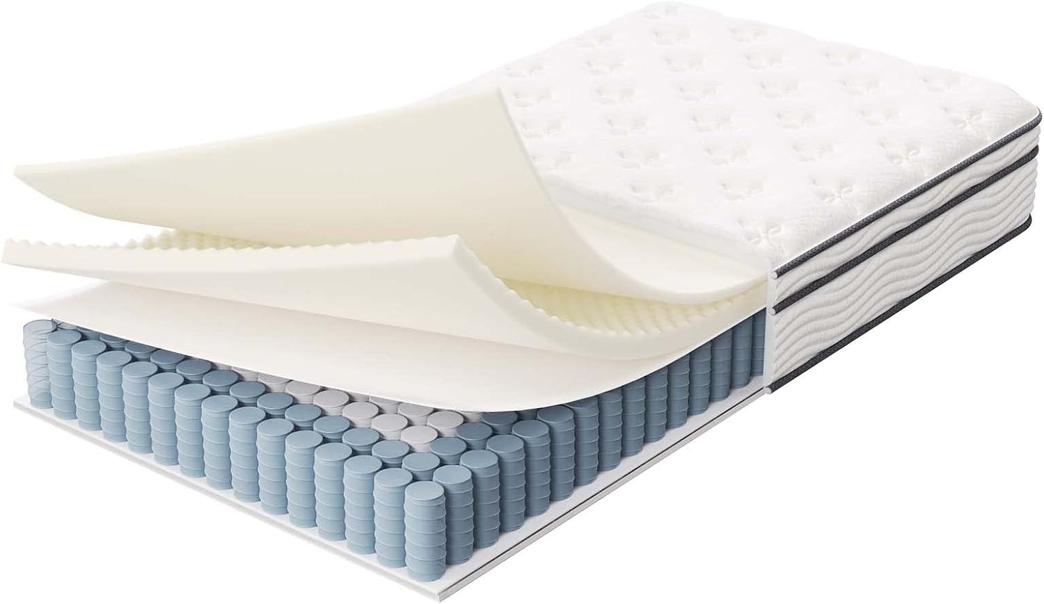 Modway Jenna 10" Innerspring and Foam Twin XL Mattress in White