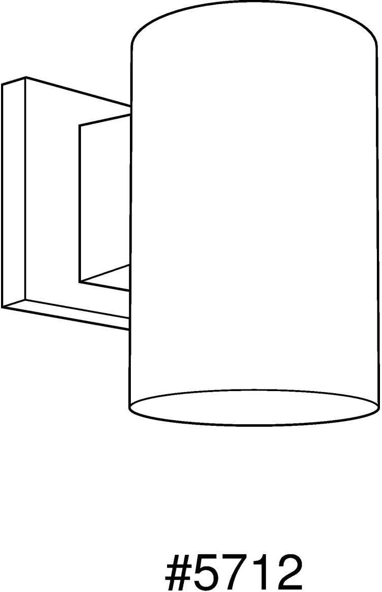 Progress Lighting, Cylinder, 1-Light, Flush Mount, Antique Bronze, LED Collection: Cylinder, Material: Aluminum, Finish Color: White