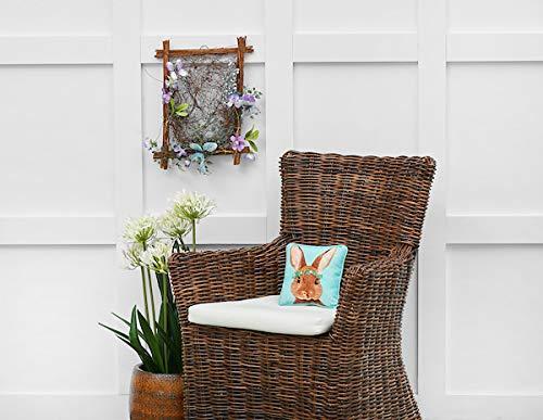 C&F Home 8" x 8" Clover Easter Spring Themed Bunny Spring Small/Petite Printed Accent Throw Pillow