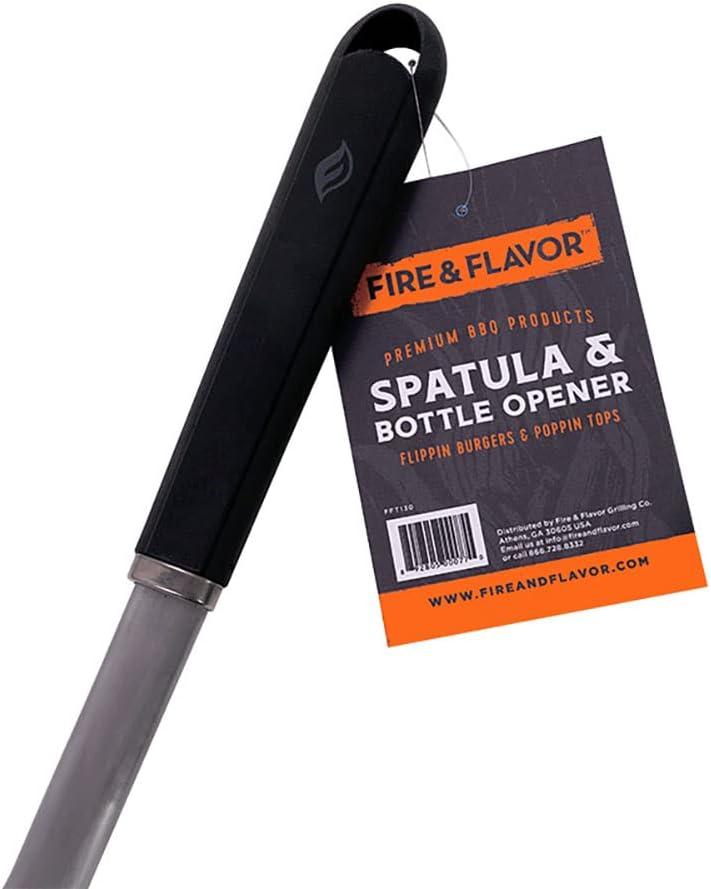 Fire & Flavor Wood Handle Spatula w/ Beer Opener