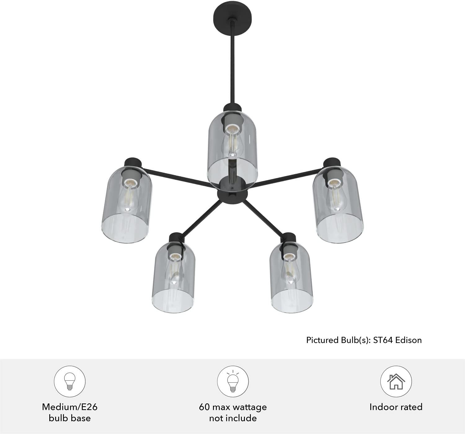 Lochemeade 5 - Light Unique / Statemen Cylinder Chandelier