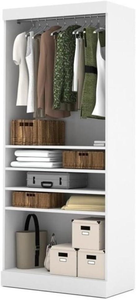 Bestar Pur 36W Closet Organizer in white