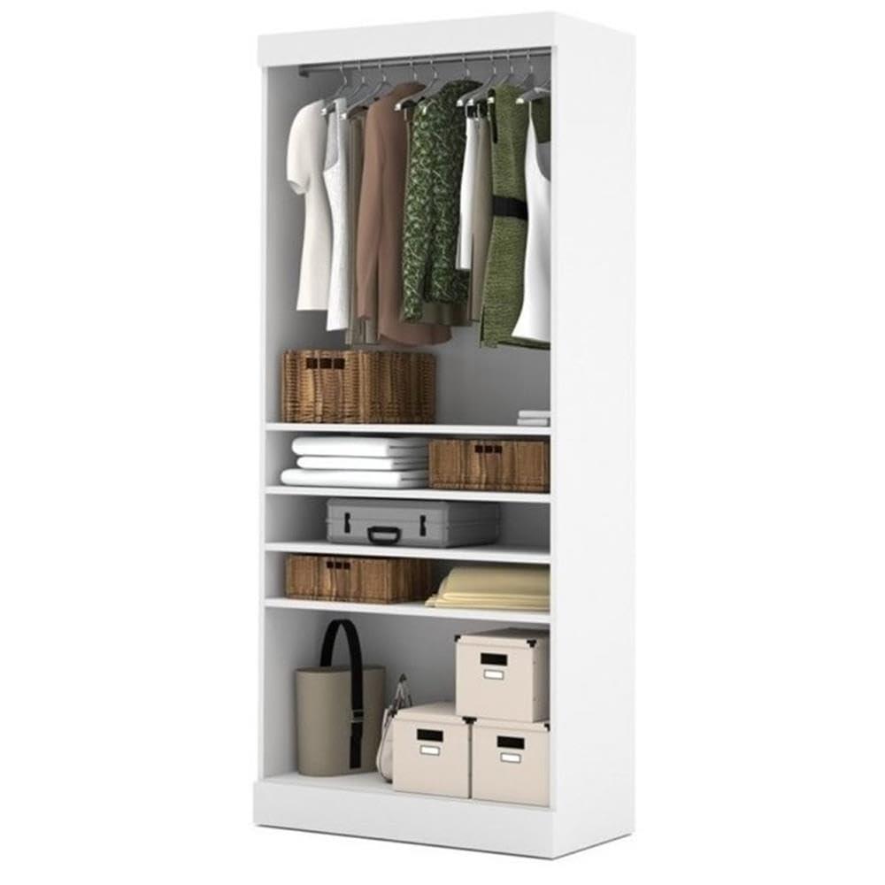 Bestar Pur 36W Closet Organizer in white