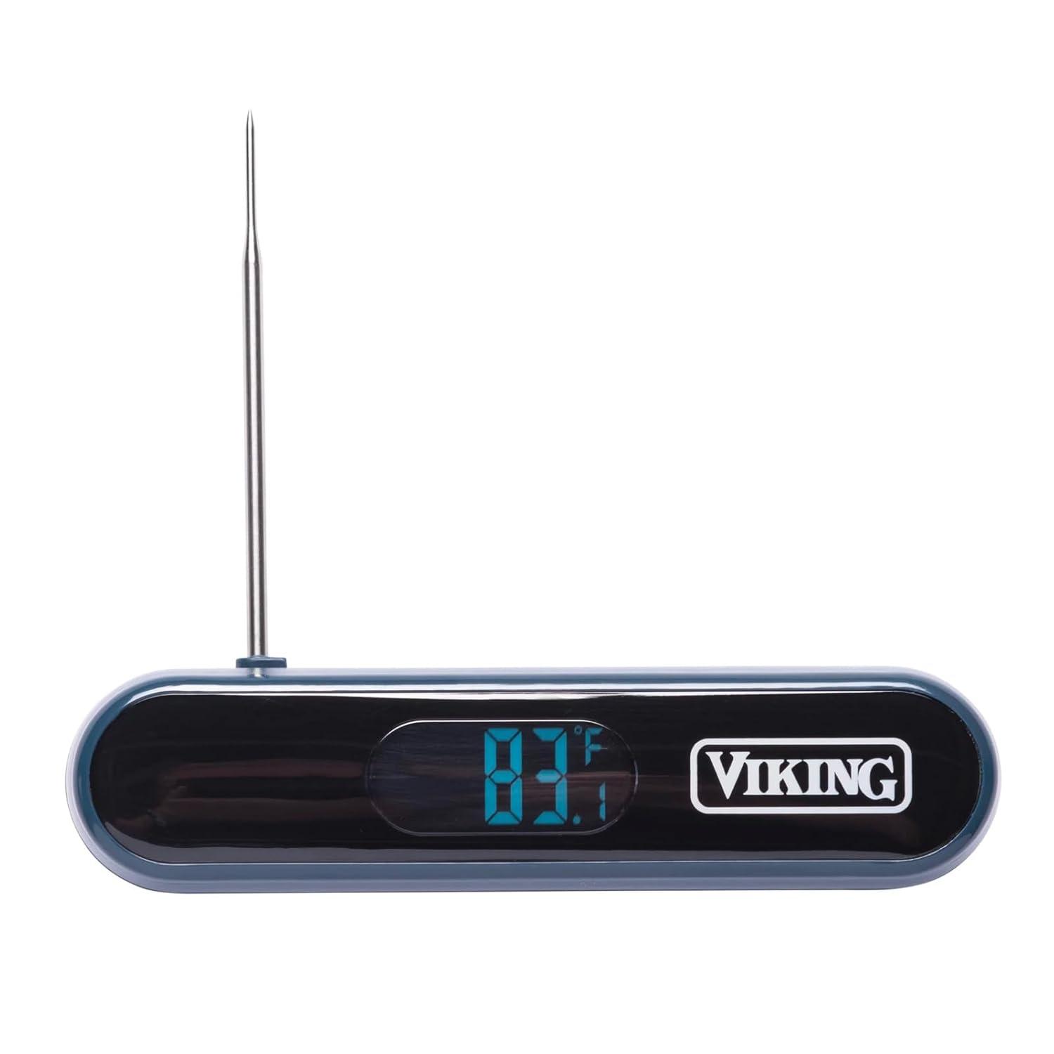 Viking ® 3-Ply Stainless Steel Roasting Pan with Rack and Thermometer Set