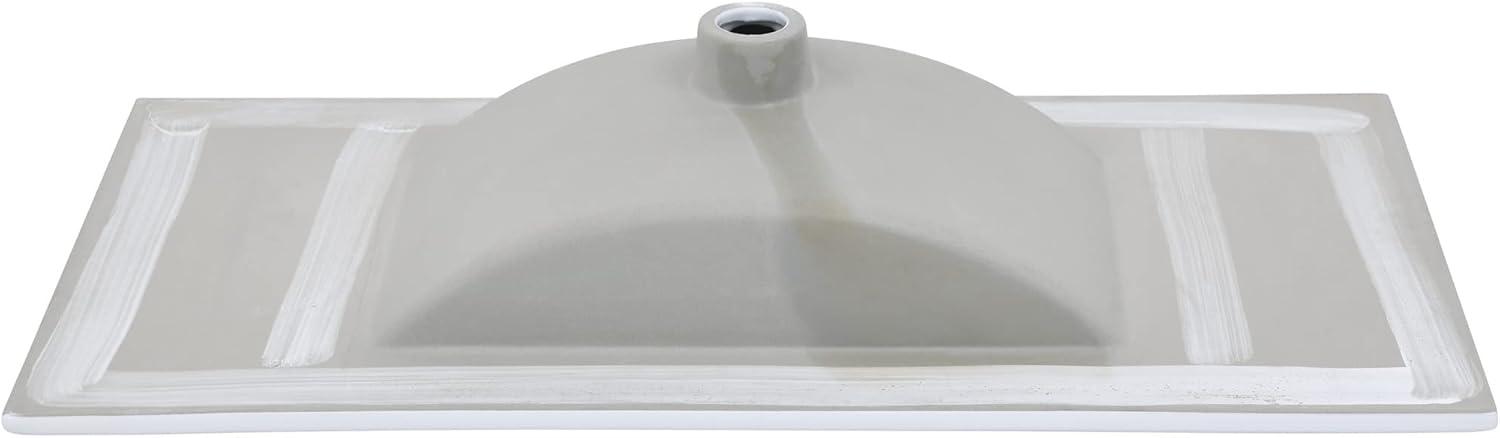 Swiss Madison 36" Zero Hole Vanity Sink Top In Glossy White