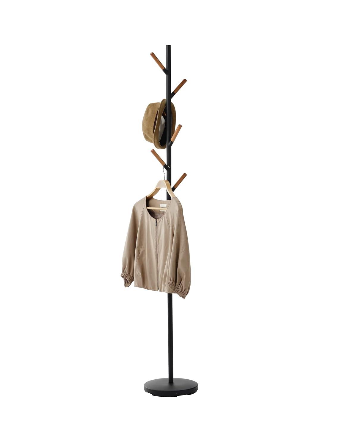 Yamazaki Home Coat Hanger, Steel, Weighted Base