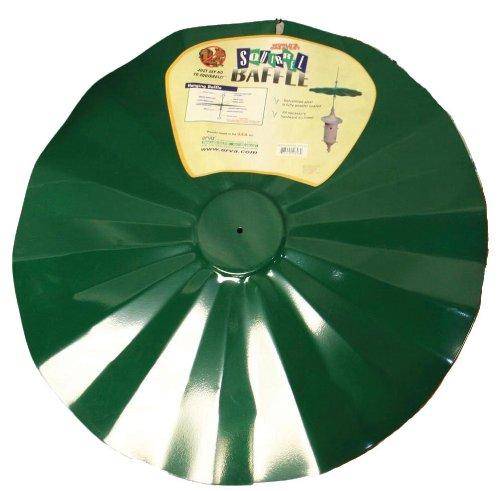Erva Hanging Squirrel Baffle, Galvanized, Green, 21.25" dia.