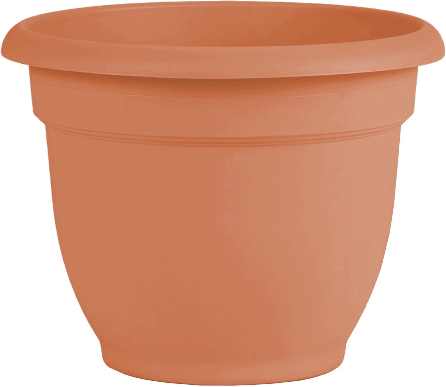 Traditional 13'' Self-Watering Planter in Muted Terra Cotta