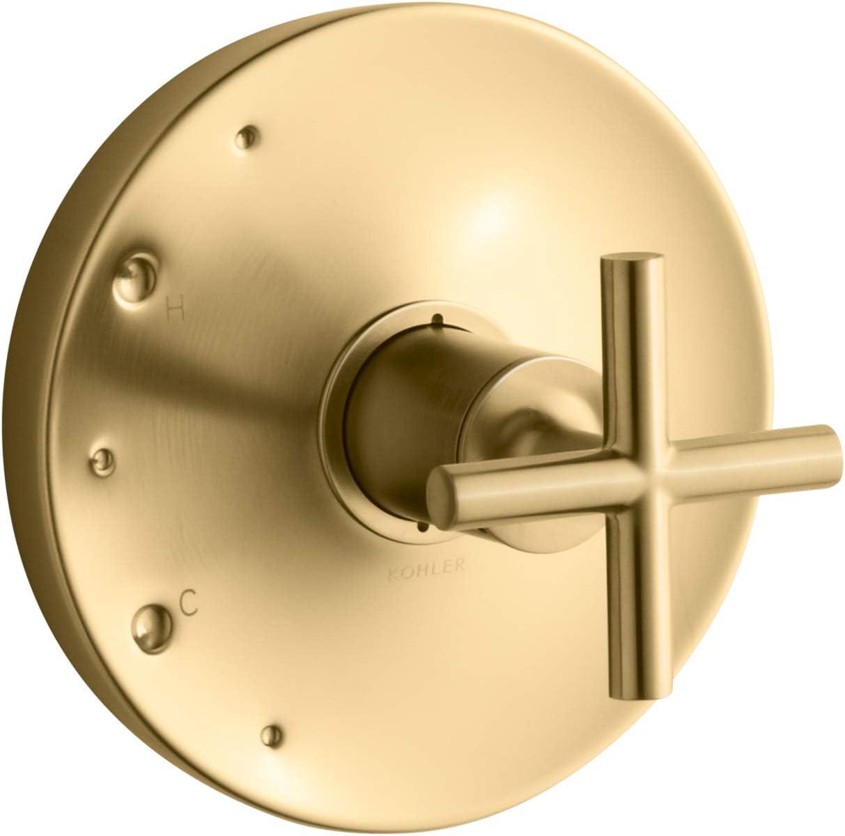 Purist Kohler Rite-Temp Valve Trim with Cross Handle