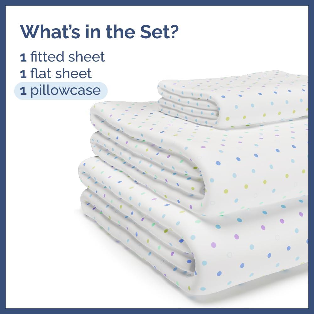 CGK Linens 4 Piece Kids Microfiber Sheet Set - Wrinkle Free - Cute, Cozy, Soft