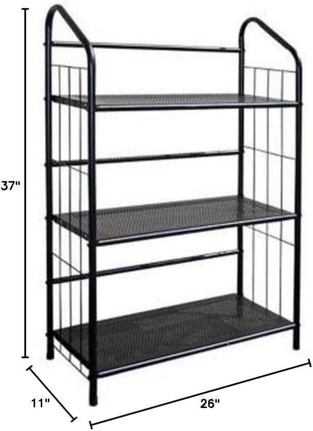 Metal Book Shelf Black - Ore International