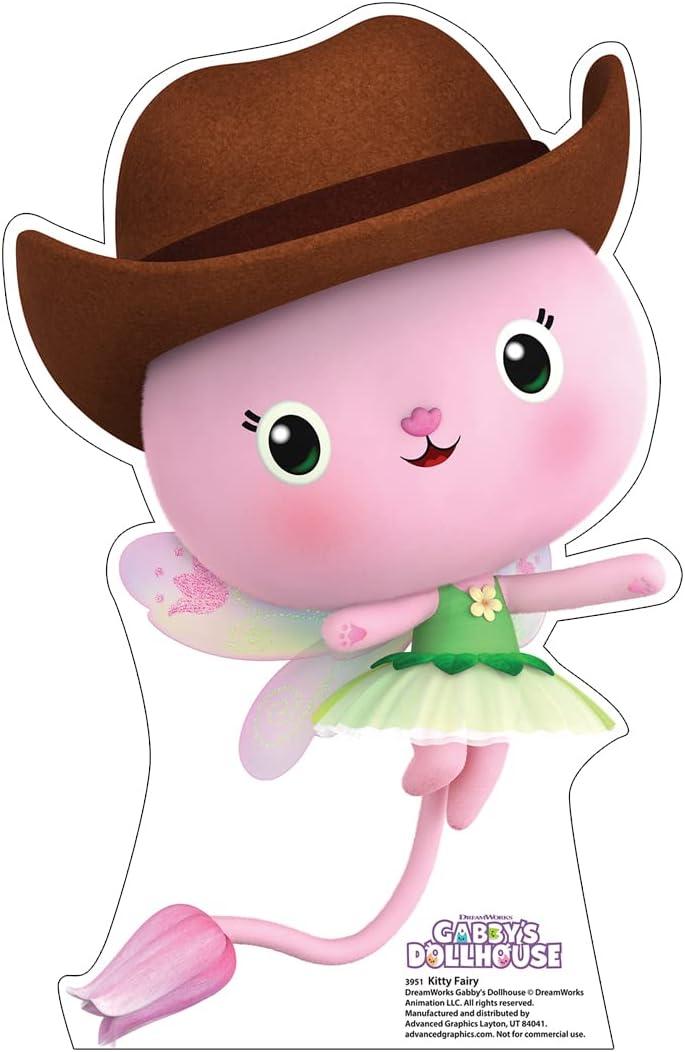 20 x 13 in. Kitty Fairy Cardboard Cutout - Gabbys Dollhouse
