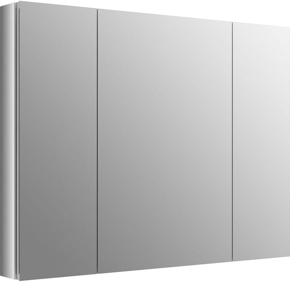 KOHLER Verdera® Aluminum Triple-Door Medicine Cabinet, Frameless with Adjustable Shelves