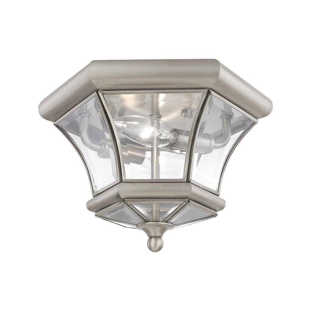 Livex Lighting Monterey/Georgetown 2 - Light Flush Mount in  Black