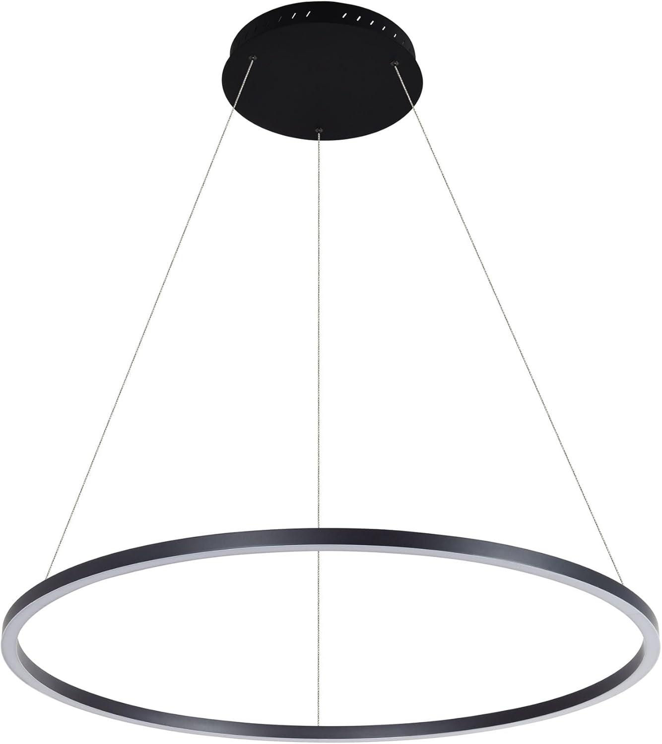 Tania Integrated LED Pendant ETL Certified Height Adjustable Circular Ring Chandelier