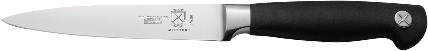 Mercer Culinary Genesis 6-Piece Knife Set with Wood and Glass Block