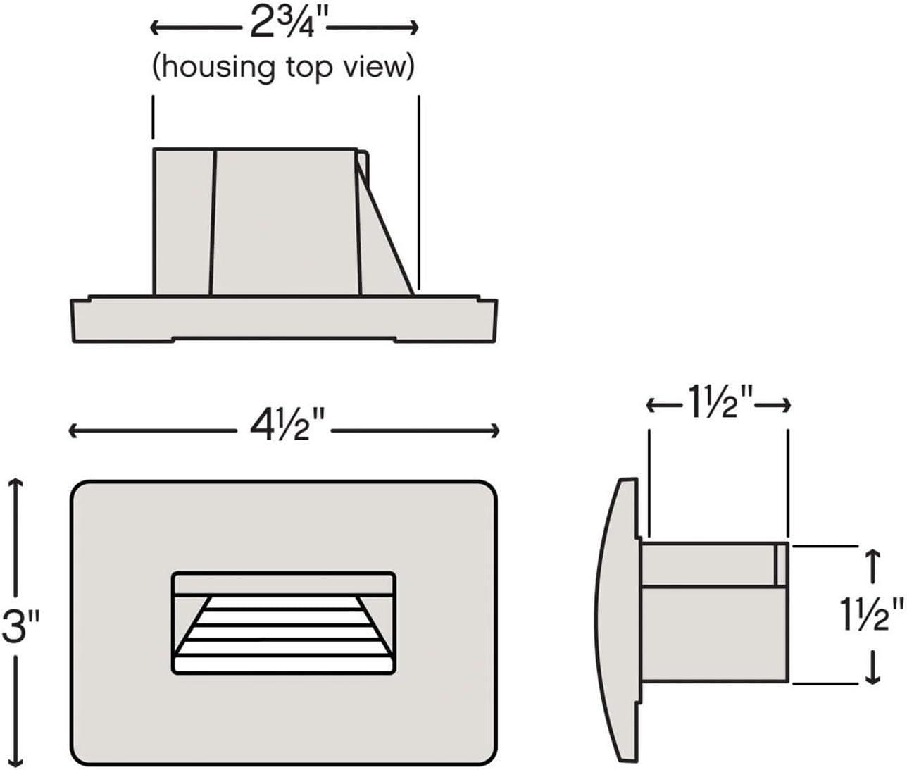 Hinkley Luna 4 1/2" Wide Bronze LED Step Light