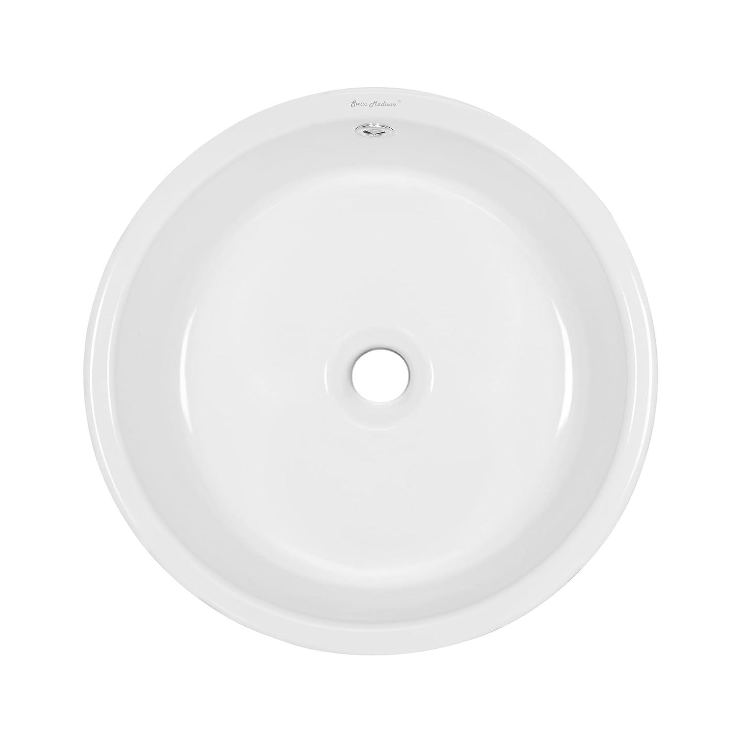 Monaco Round Ceramic Bathroom Vessel Sink