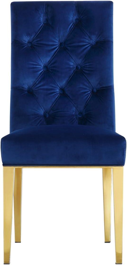 Wilham Tufted Velvet Upholstered Parsons Chair