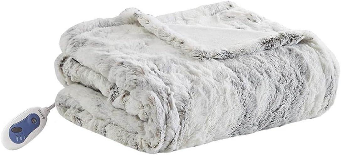 Beautyrest Zuri Oversized Heated Faux Fur Throw