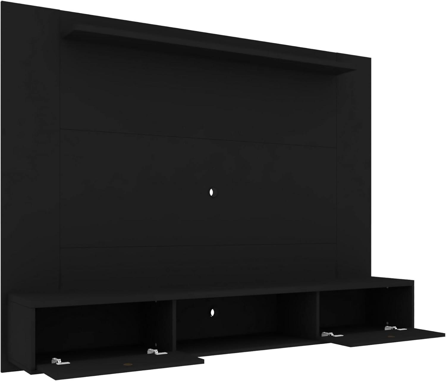 Manhattan Comfort Liberty Wood Entertainment Center for TVs up to 65" in Black