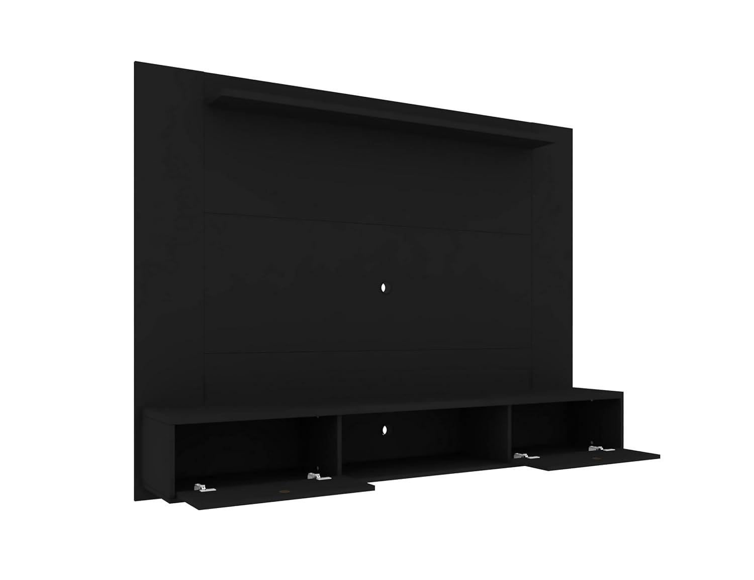 Manhattan Comfort Liberty Wood Entertainment Center for TVs up to 65" in Black