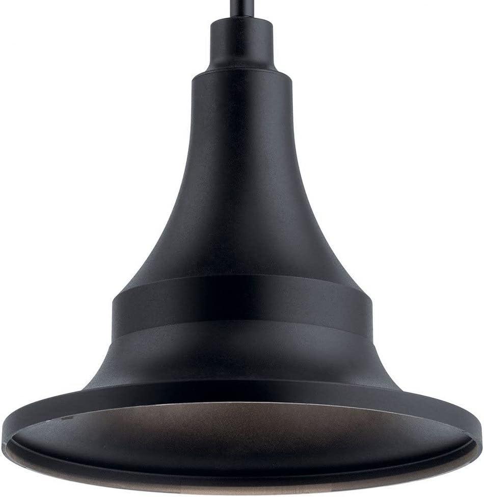 Hampshire 13.25 inch 1 Light Medium Outdoor Pendant/Semi Flush in Textured Black