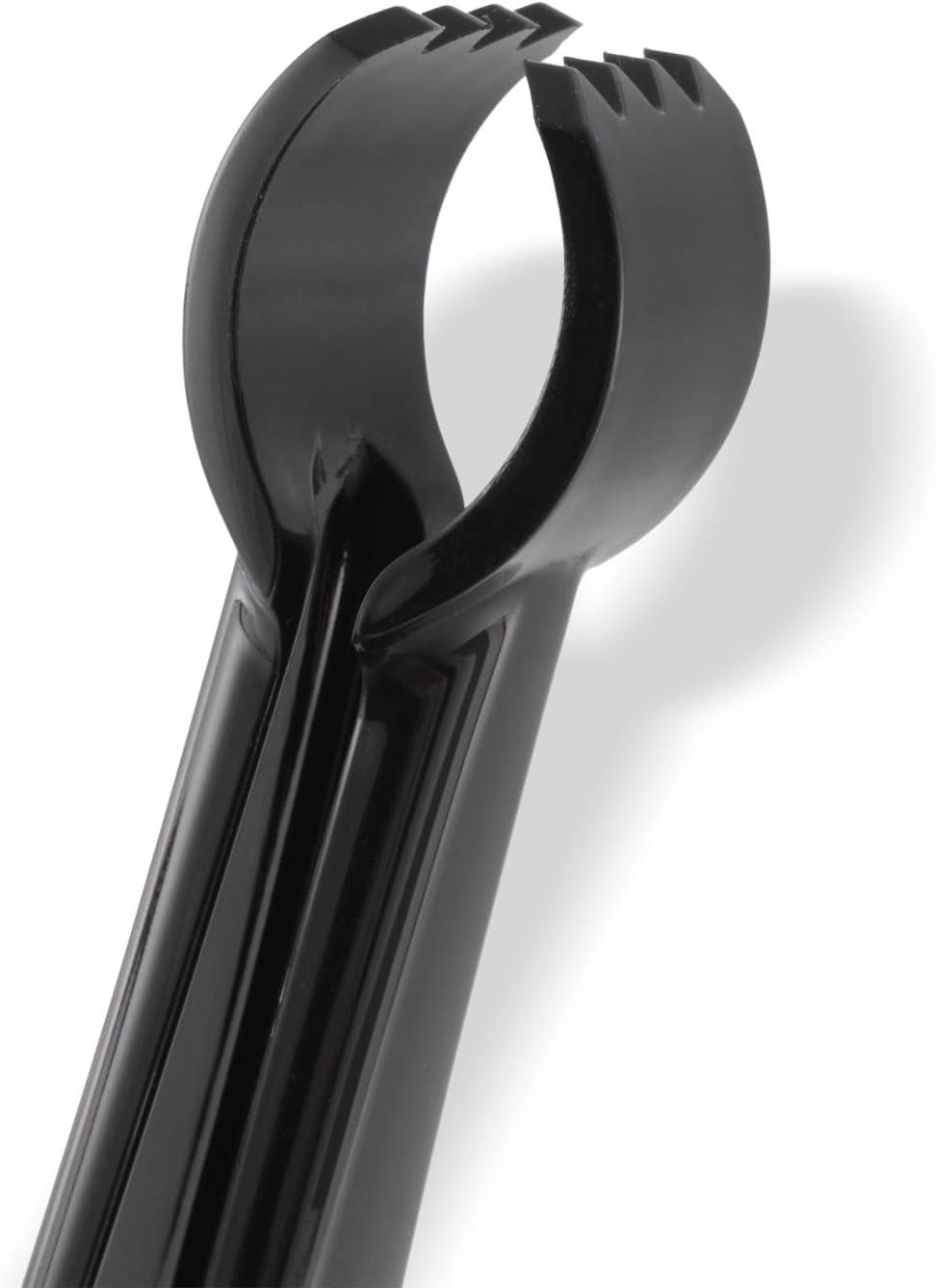 Black Polycarbonate 6-Inch Pom Salad Tong