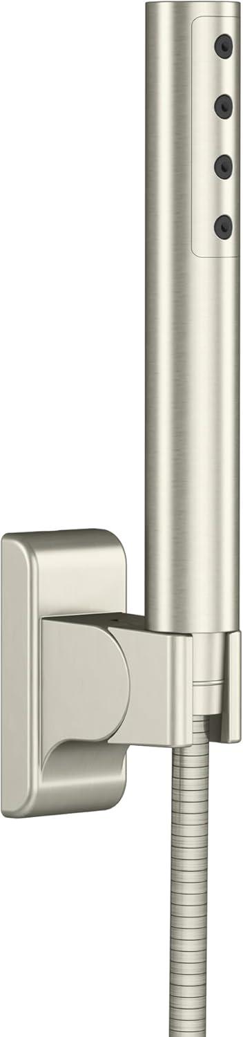 Pulse Showerspas Niagara Highflow Wall Mounted Tub Filler with Pivoting Arm Spout and Handshower 3030-WMTF-BN