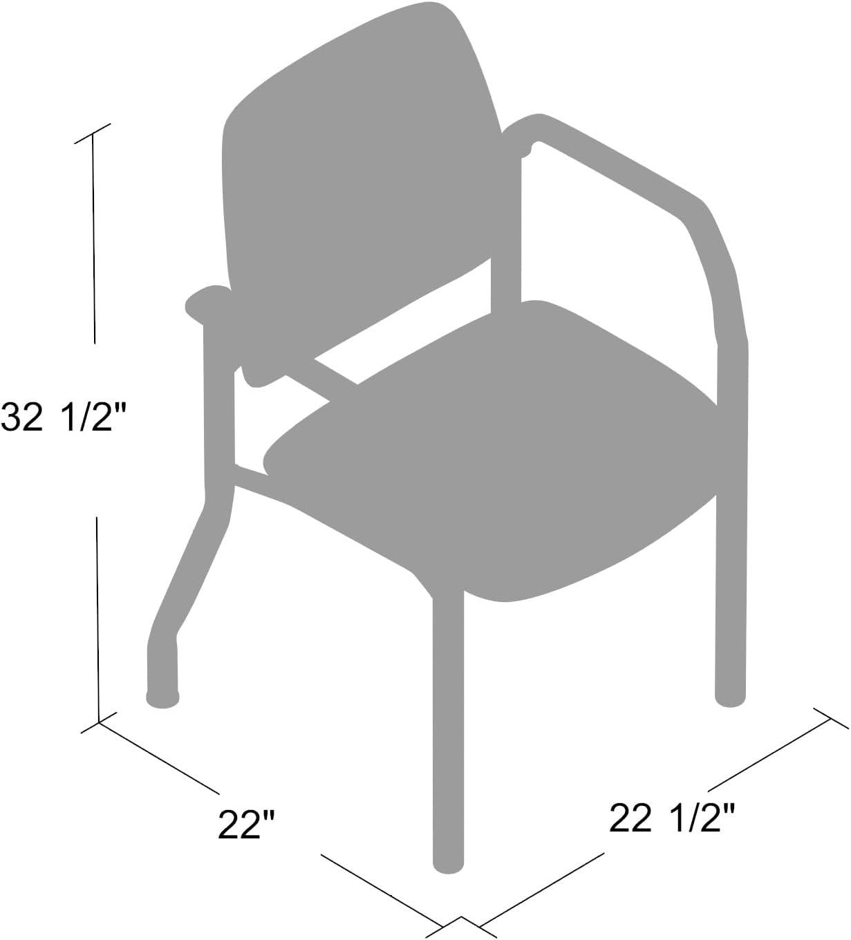Boss Office Products Big and Tall Antimicrobial Guest Armchair, 300 lb. weight capacity, Beige