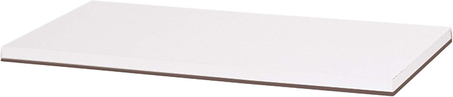 SSWBasics 48" x 12'' Laminated White Melamine Shelf