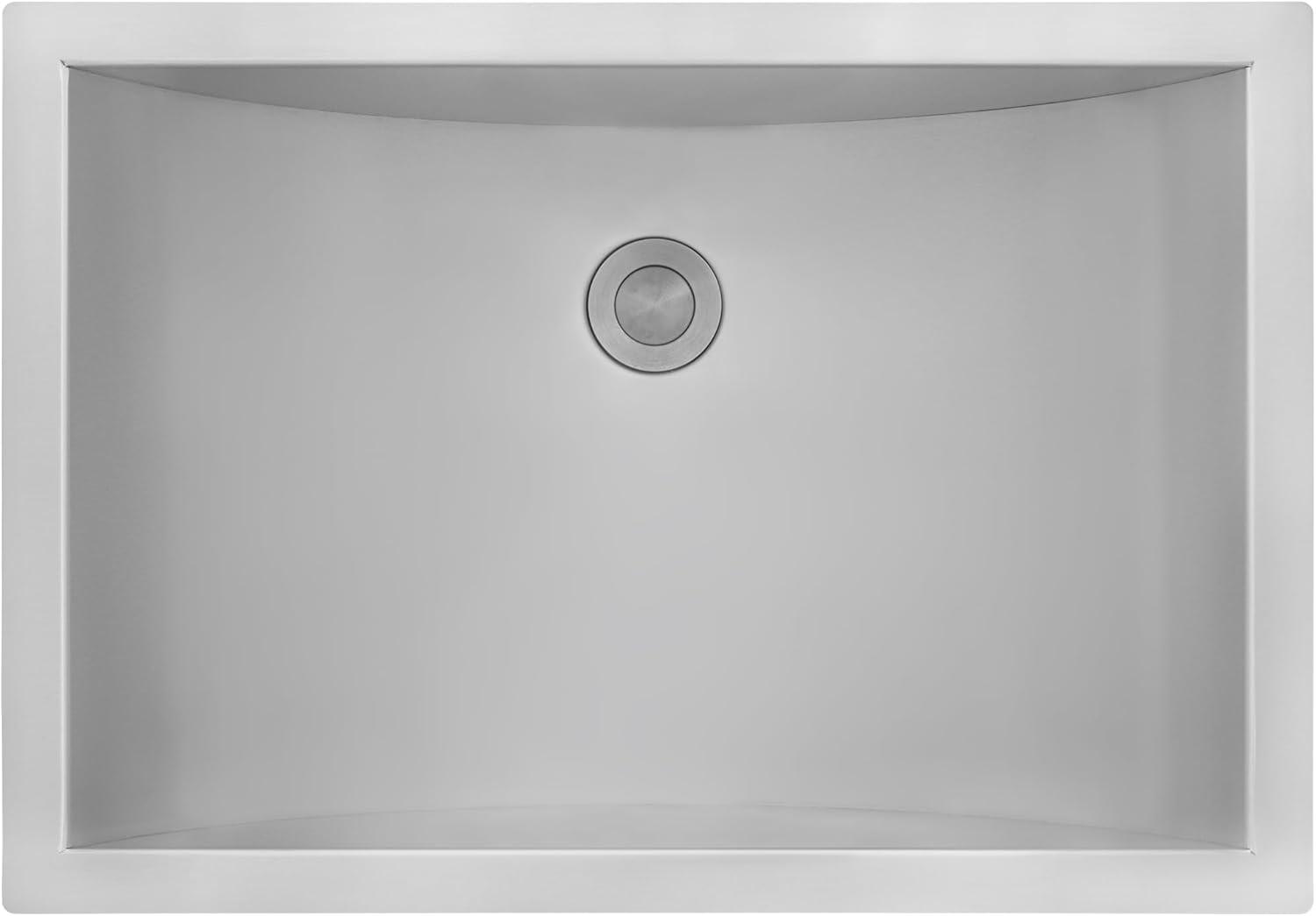 Ruvati 18 x 12 inch Brushed Stainless Steel Rectangular Bathroom Sink Undermount