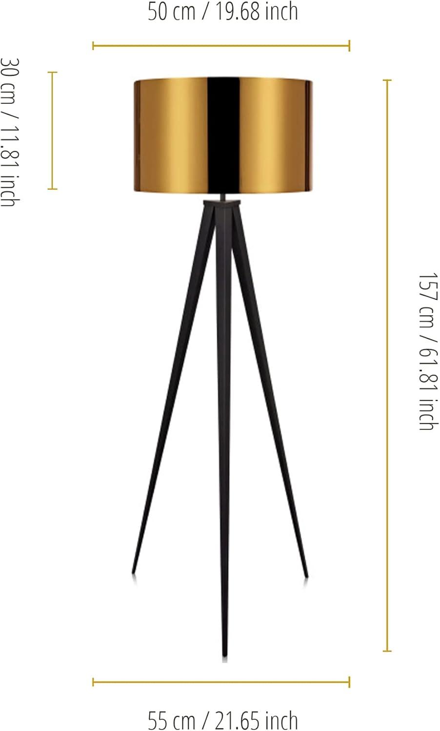 Mercer41 Cardone 60" Modern Standing Tripod Floor Lamp with Drum Shade & Reviews | Wayfair