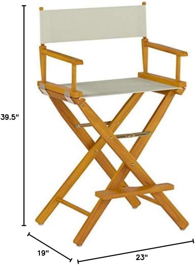 "24" Director's Chair Honey Oak Frame-Natural/Wheat Canvas"