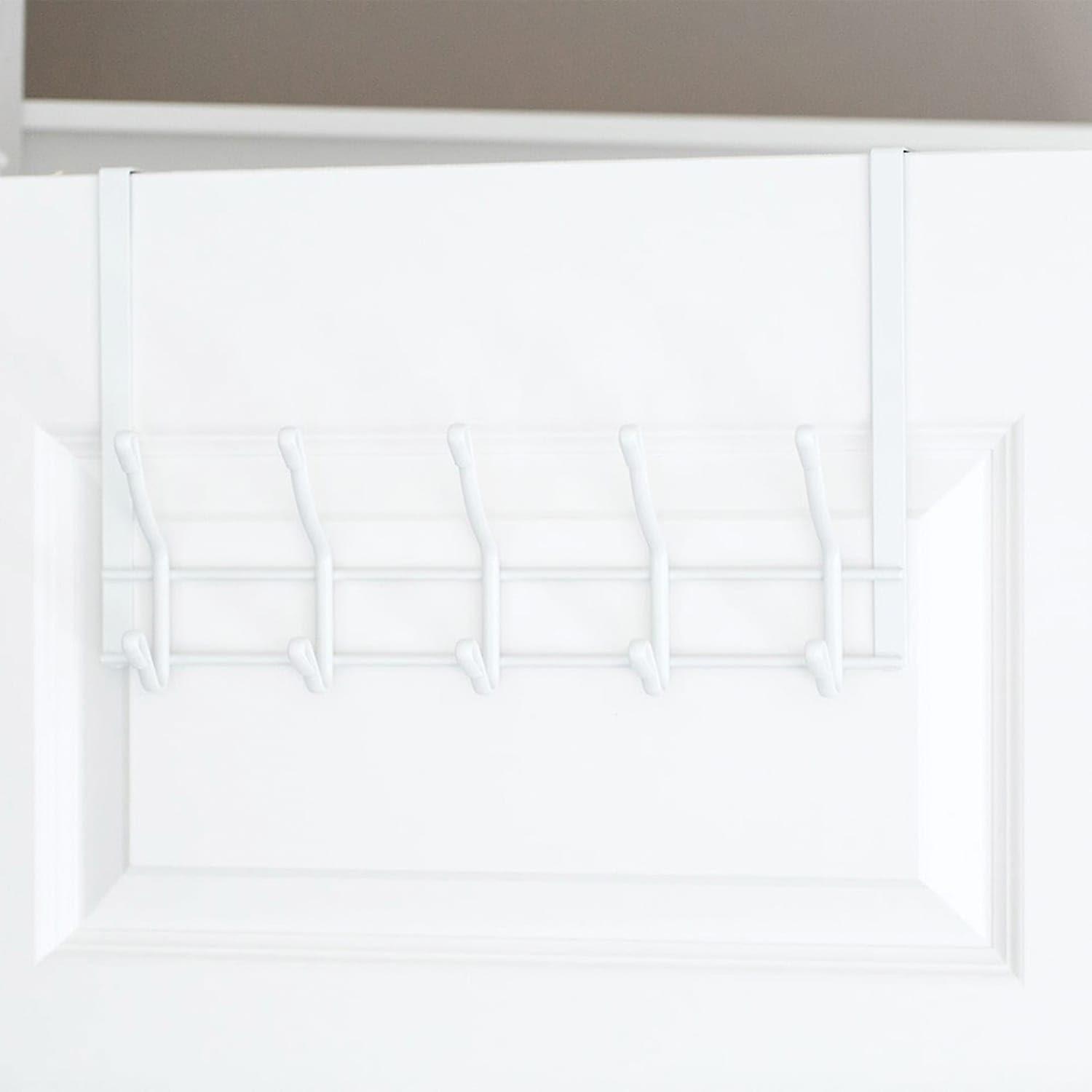 Better Houseware White 2-Tier Over-Door Hook Rack