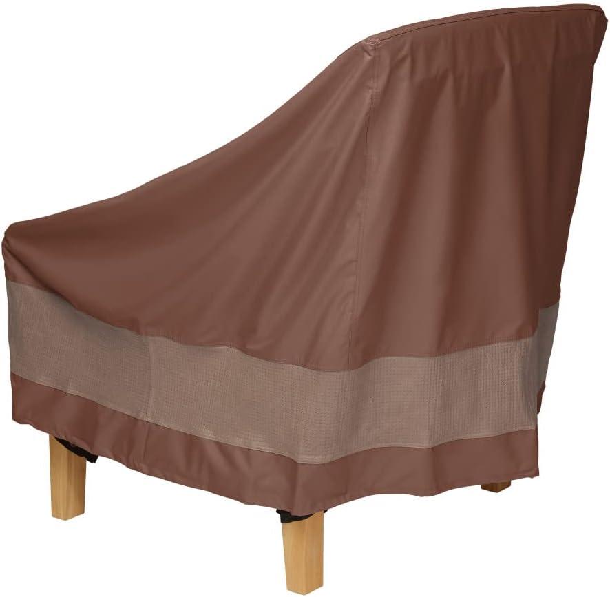 Duck Covers Ultimate Waterproof 36 in. Patio Chair Cover in Mocha Cappuccino (2-Pack)