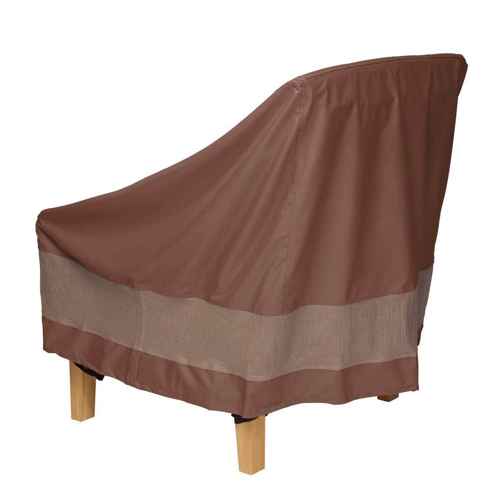 Duck Covers Ultimate Waterproof 36 in. Patio Chair Cover in Mocha Cappuccino (2-Pack)