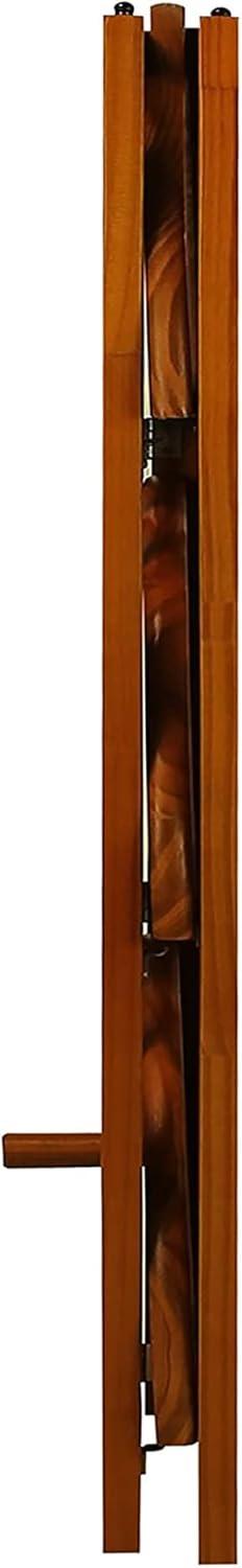Casual Home 315-15 Wooden 4 Shelf Corner Folding Bookcase, Honey Oak