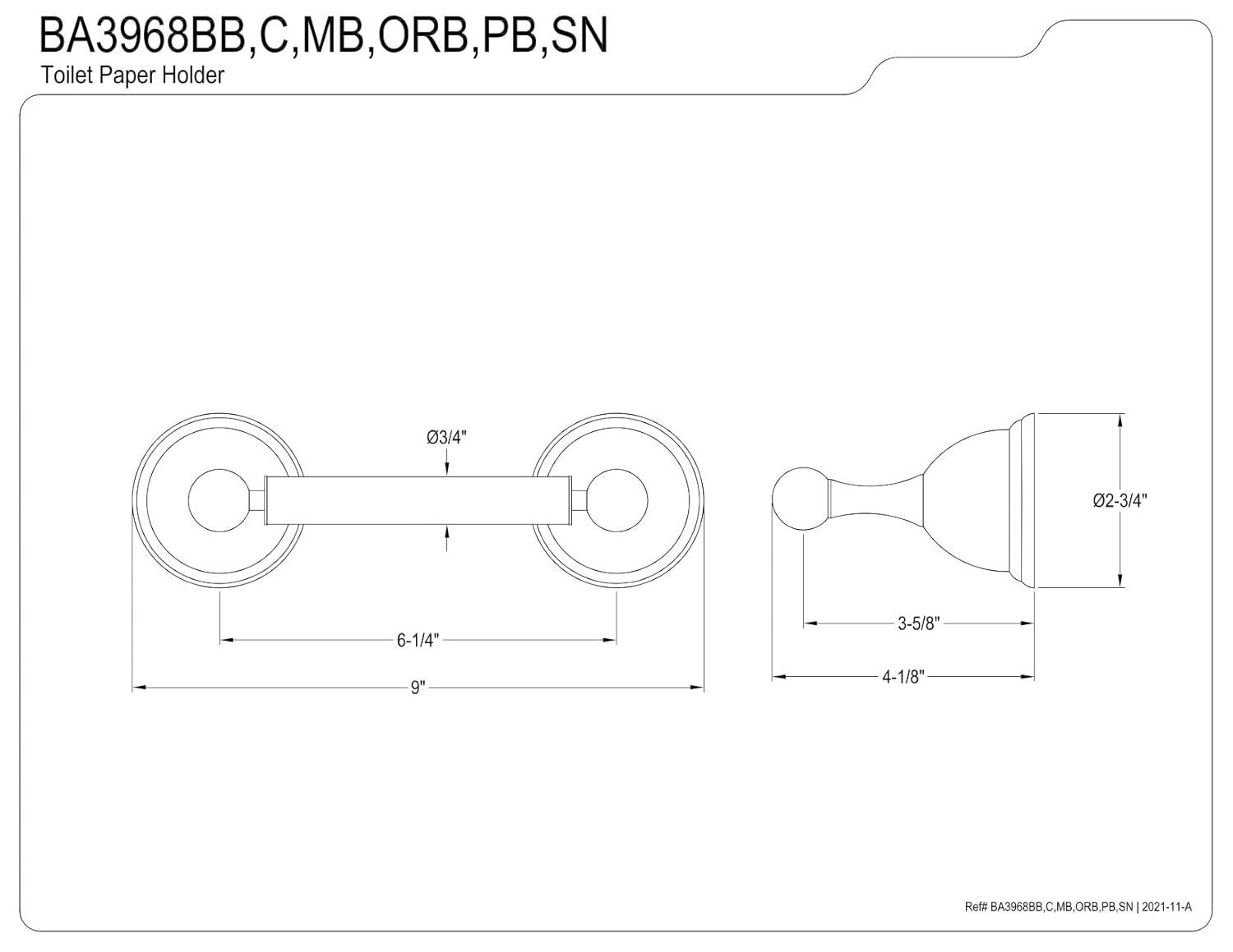 Kingston Brass Restoration Toilet Paper Holder