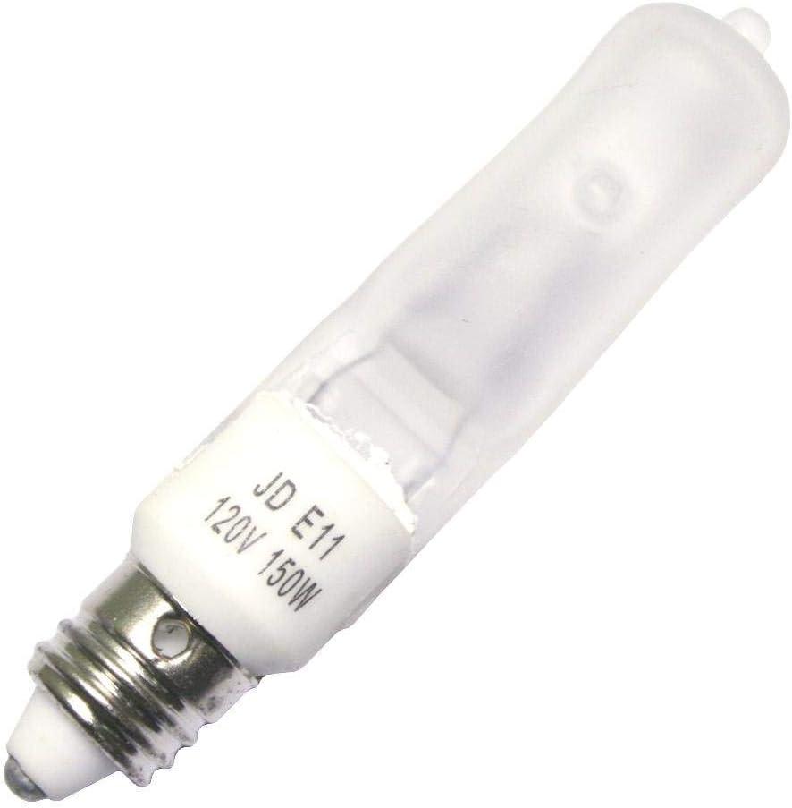 White Frosted Mini-Candelabra Halogen Downlight Bulb