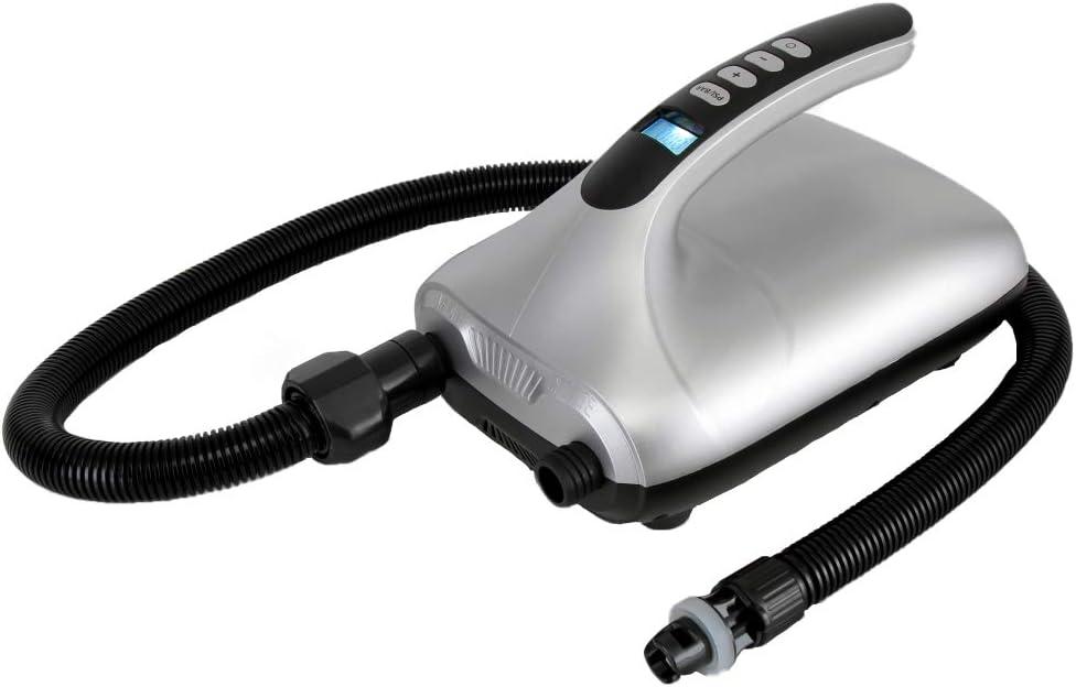SereneLife High Pressure SUP Electric Air Pump - Silver & Black