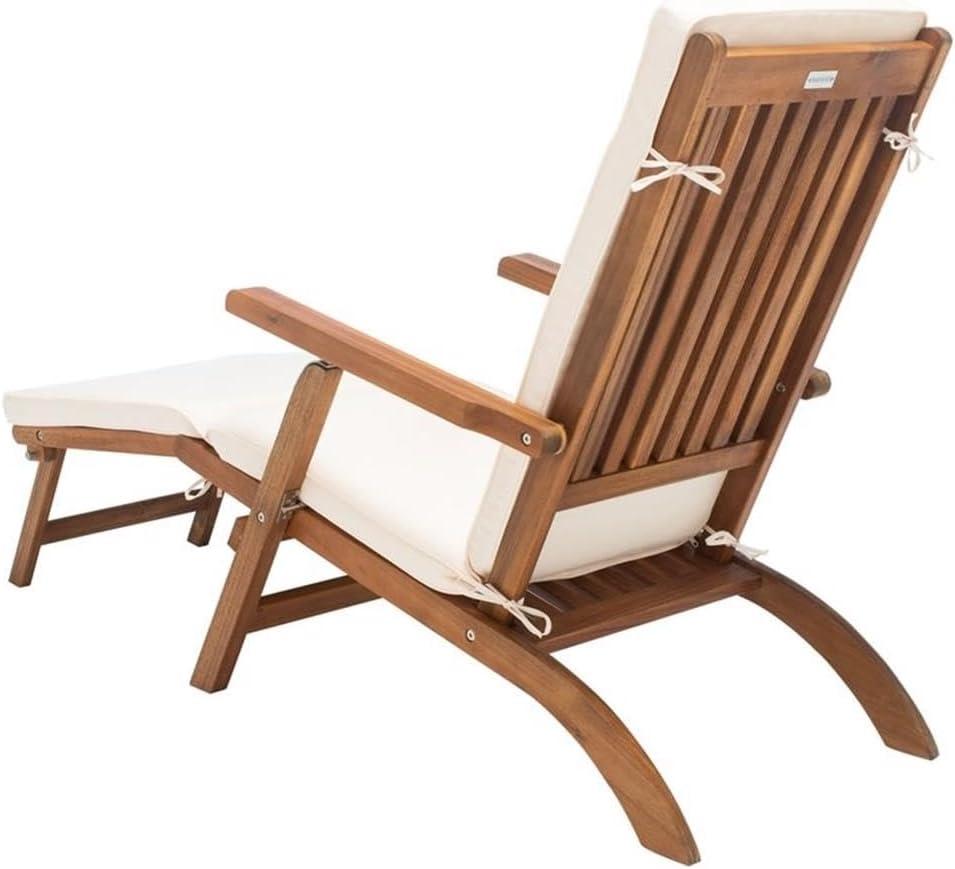 Palmdale Lounge Chair - Outdoor - PAT7015 - Natural/Beige -Safavieh