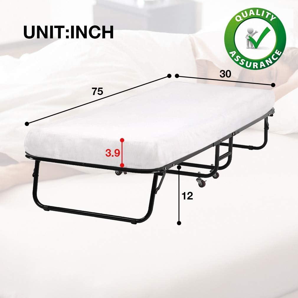FDW Foldable Cot with Mattress