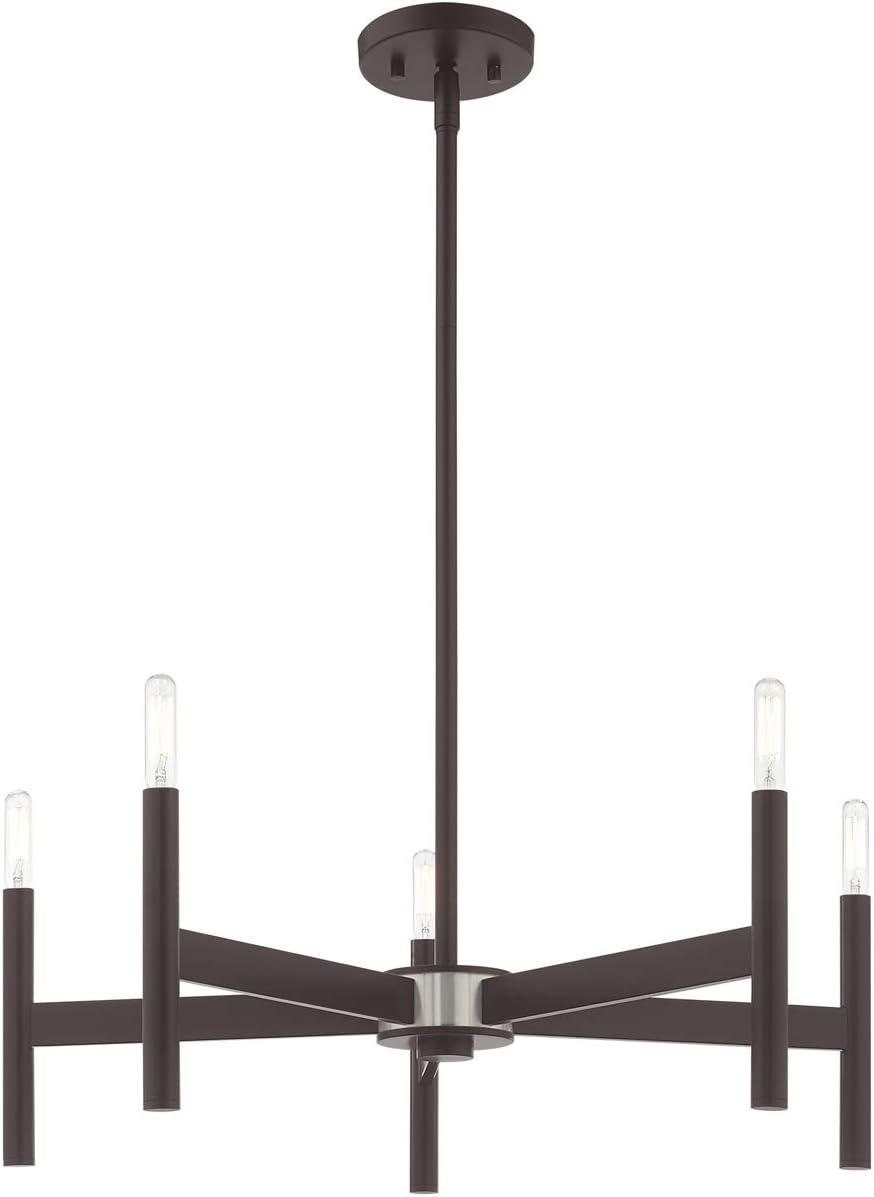 Livex Lighting Copenhagen 5 - Light Chandelier in  Bronze