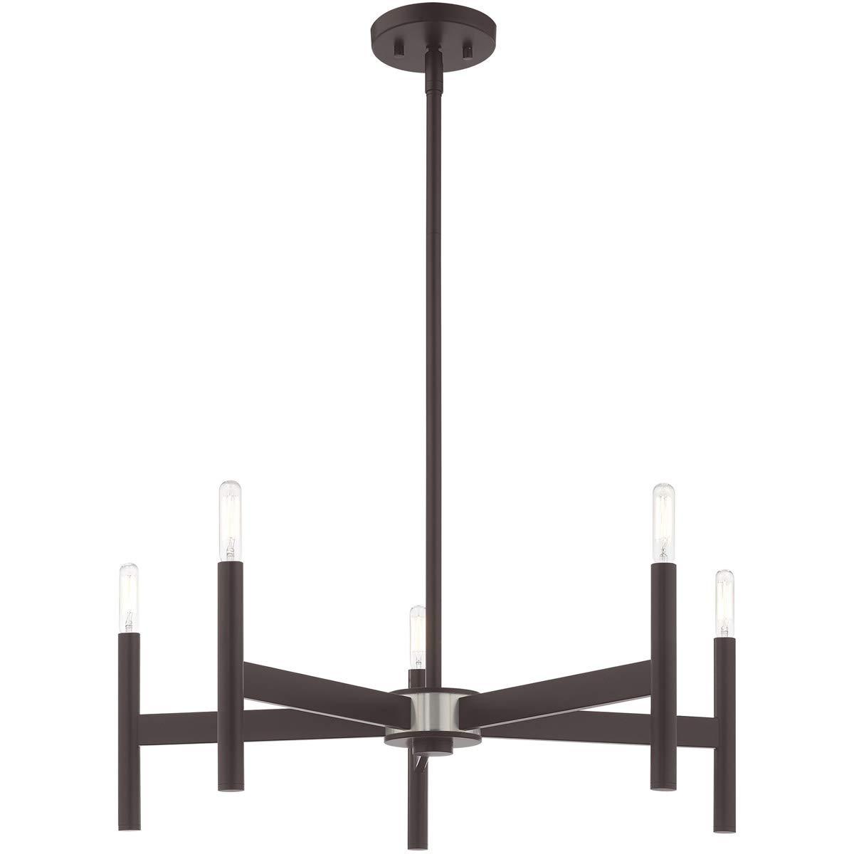 Livex Lighting Copenhagen 5 - Light Chandelier in  Bronze