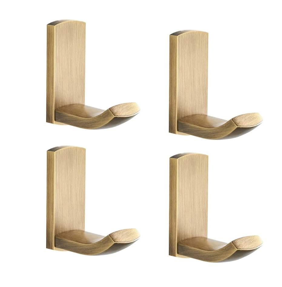 Vintage Brass Robe Hooks Pack 4 Clothes Towel Hook Home Hangers Bathroom Accessories KJFG02GT