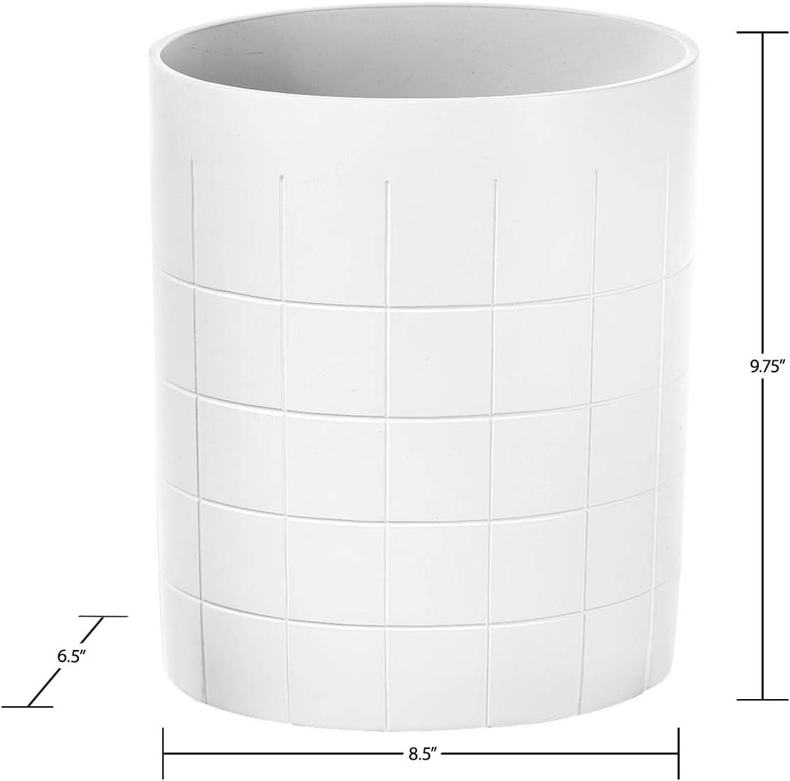 Creative Scents Ceramic / Porcelain Open Waste Basket - 1 Gallons