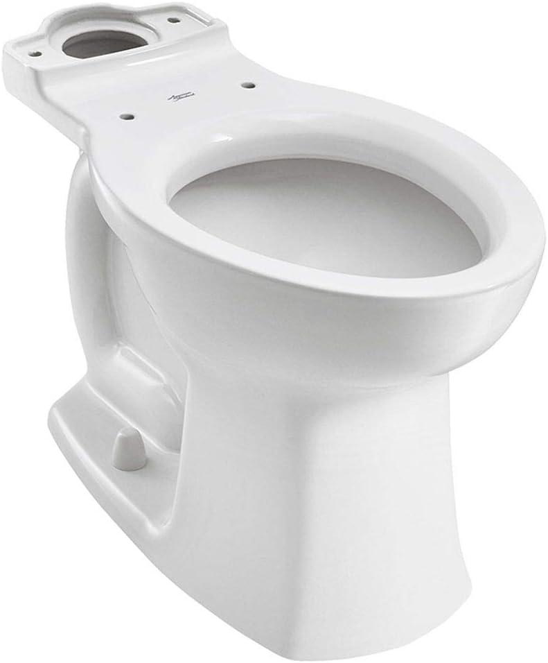 White Vitreous China Dual Flush Elongated Toilet Bowl