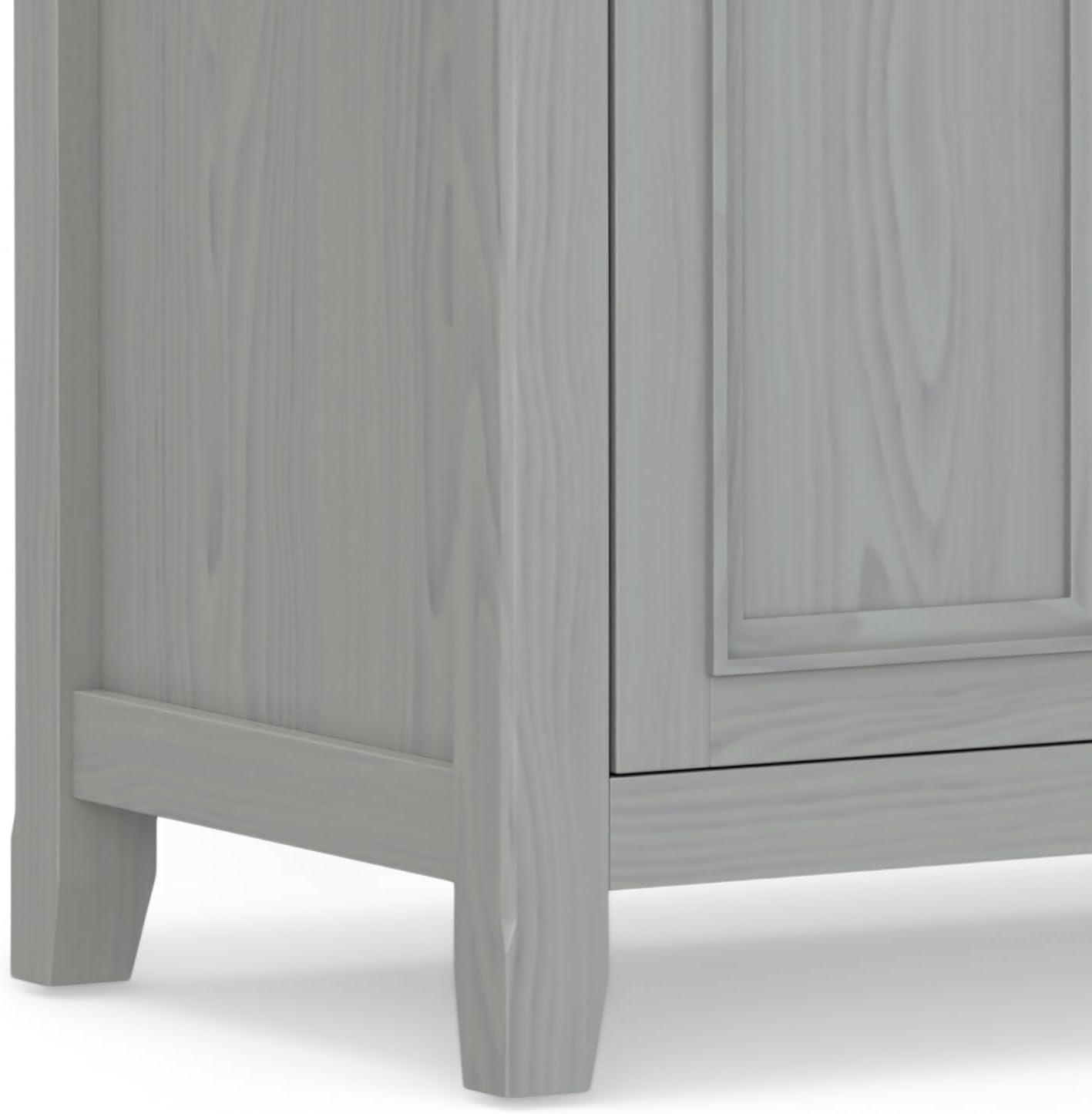 Simpli Home Amherst 54"W Solid Wood TV Stand for TVs up to 60" with Adjustable Shelves