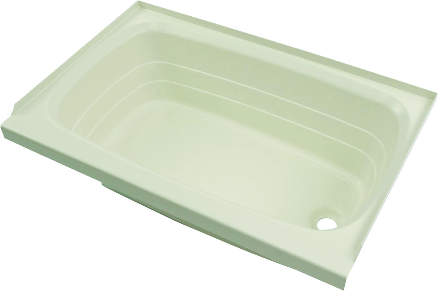 Parchment 36" x 24" Acrylic Rectangular Bathtub with Right Drain